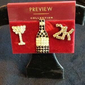 Vintage Nordstrom Cocktail 3 Pc. Brooch Set